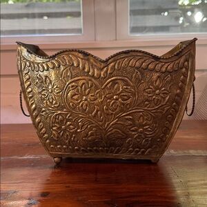 Vintage Brass Planter